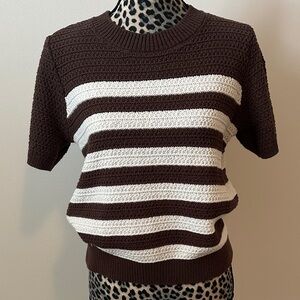 LOFT cotton blend SS sweater